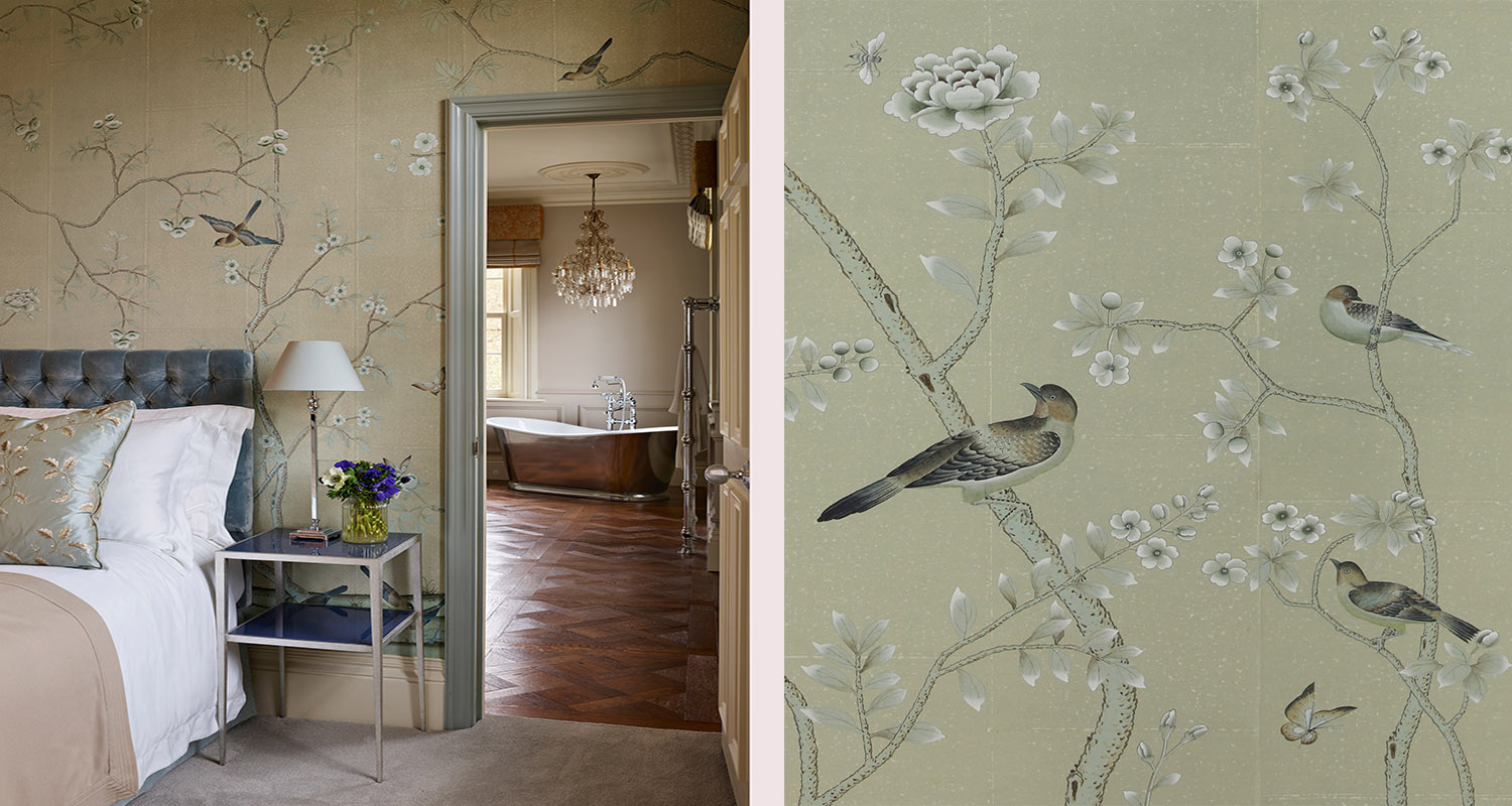 Обои ручная роспись Badminton Aqua Hint - фото №1