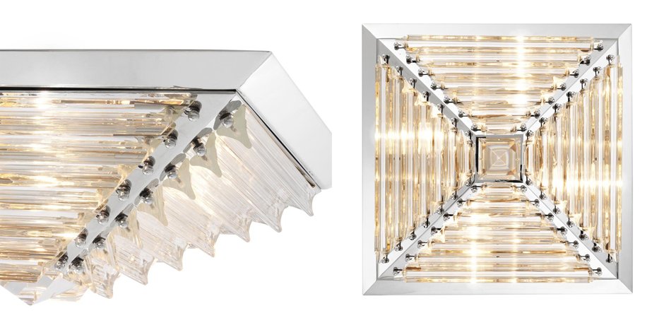 Потолочный светильник Eichholtz Ceiling Lamp Eden Nickel Потолочный светильник Eichholtz Ceiling Lamp Eden Nickel - Loft-Concept в Брянске