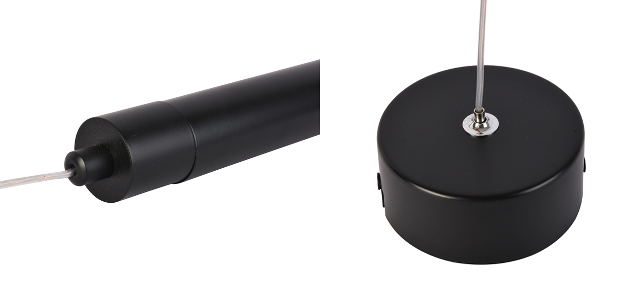 Черный подвесной светильник  TRUMPET TUBE - фото №1