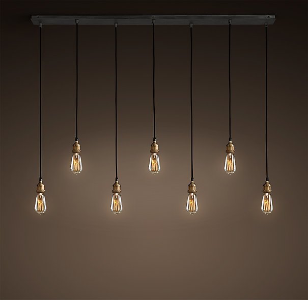 Подвесной светильник Loft Industrial Mono 7 Черный Подвесной светильник Loft Industrial Mono 7 Черный в Брянске | Loft Concept