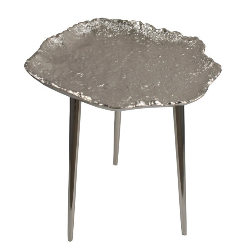 Приставной стол Edmundo Side Table Серебряный Приставной стол Edmundo Side Table Серебряный в Брянске | Loft Concept