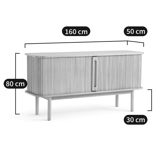 Длинный низкий буфет с 2-мя раздвижными дверцами Toinette Light Cupboard в Брянске
