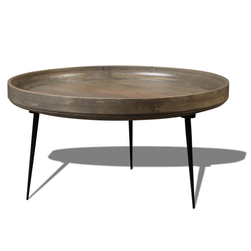 Кофейный стол Davidson Coffee Table platinum 40 Серый Черный Кофейный стол Davidson Coffee Table platinum 40 Серый Черный в Брянске | Loft Concept