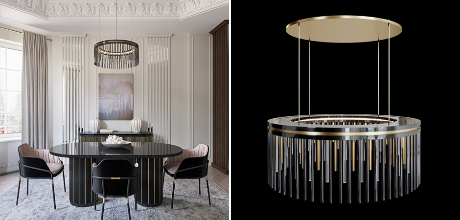 Латунная люстра Coliseum Black Латунная люстра Coliseum Black - Loft-Concept в Брянске
