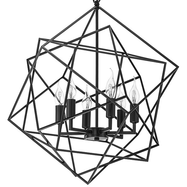 Люстра CUBIST Chandelier Black Черный Люстра CUBIST Chandelier Black Черный в Брянске | Loft Concept