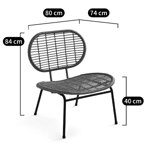 Садовое кресло из искусственного ротанга Mills Rattan Wicker Chair Садовое кресло из искусственного ротанга Mills Rattan Wicker Chair в Брянске