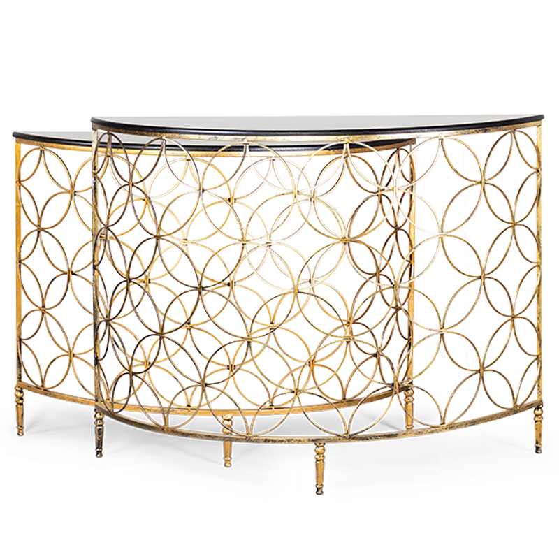 Комплект консолей Gold Lace Console Золотой Комплект консолей Gold Lace Console Золотой в Брянске | Loft Concept