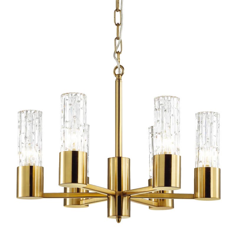 Люстра Lorinda Chandelier Прозрачный (Transparent) Золотой Люстра Lorinda Chandelier Прозрачный (Transparent) Золотой в Брянске | Loft Concept