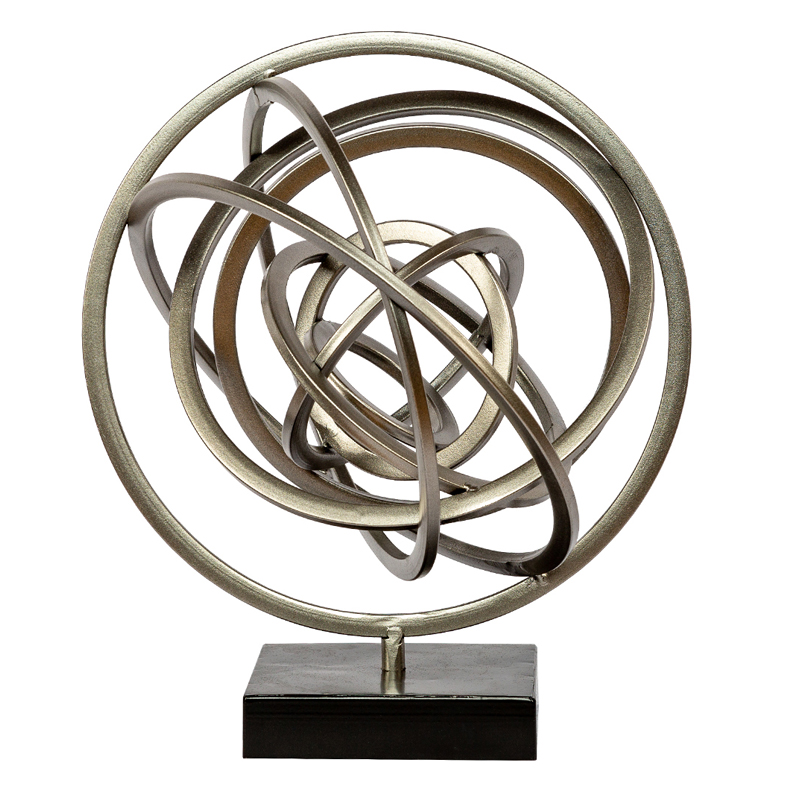 Статуэтка Sphere Sundial ring plexus Черный Серый Статуэтка Sphere Sundial ring plexus Черный Серый в Брянске | Loft Concept