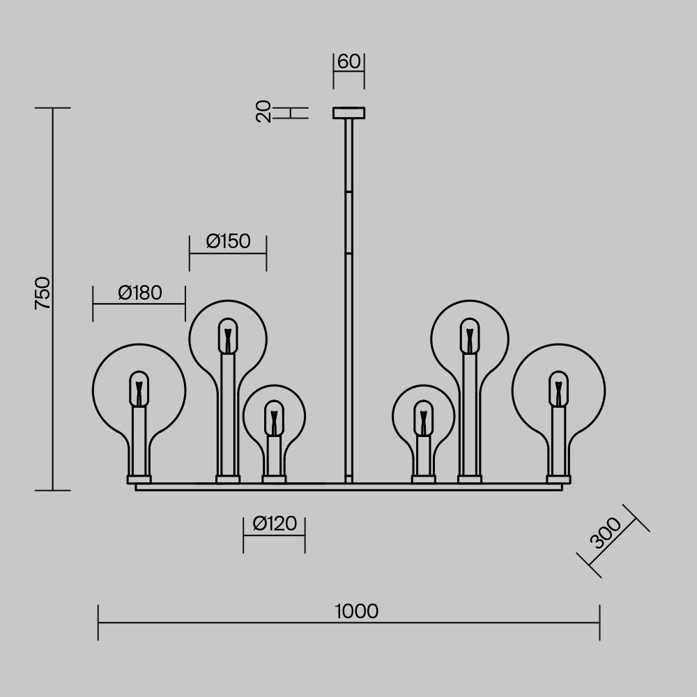 Люстра подвесная Status Е14 в Брянске