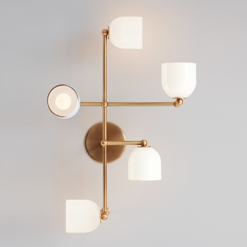 Бра Edie Sconce white Латунь Белый Бра Edie Sconce white Латунь Белый в Брянске | Loft Concept