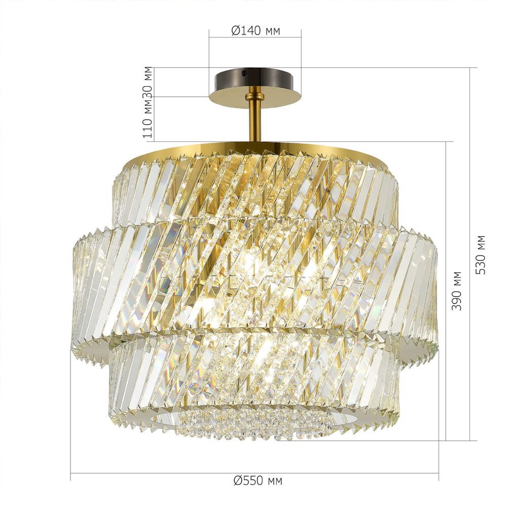 Потолочный светильник в классическом обрамлении Light Connoisseurs Beauty в Брянске