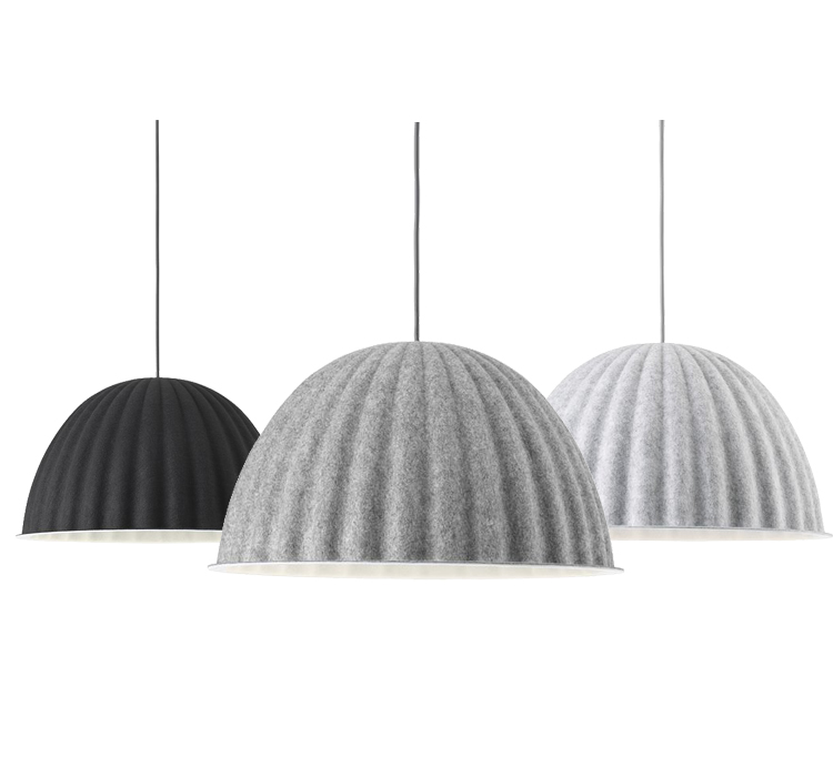 Светильник подвесной MUUTO Under the bell Светло-серый Серый Графитовый Светильник подвесной MUUTO Under the bell Светло-серый Серый Графитовый в Брянске | Loft Concept