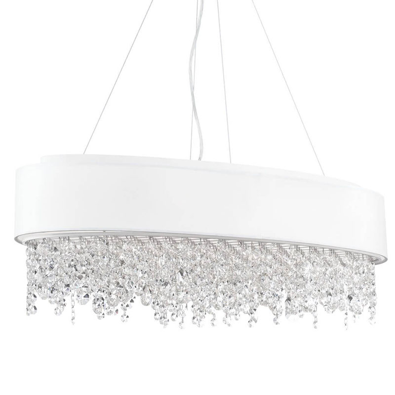 Люстра Maurin Diamond Rain Chandelier Белый Люстра Maurin Diamond Rain Chandelier Белый в Брянске | Loft Concept