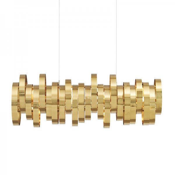 Люстра Brass Belts Chandelier Латунь Люстра Brass Belts Chandelier Латунь в Брянске | Loft Concept