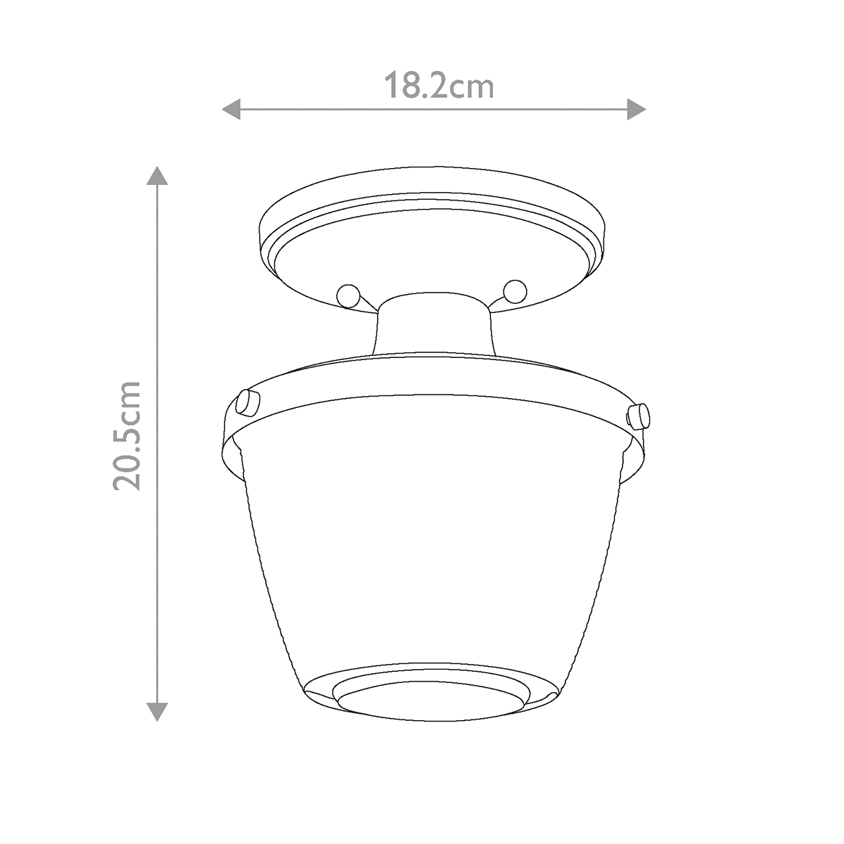 Потолочный светильник для ванных комнат с плафоном из прессованного фактурного стекла Quoizel в Брянске