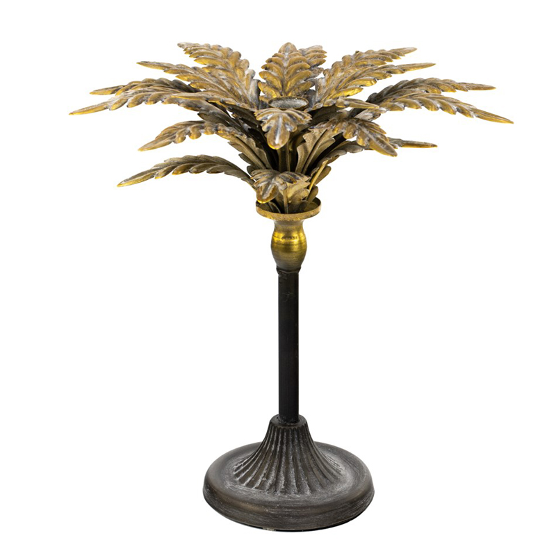 Подсвечник Tropical Forest gold & black пальма Черный Золотой Подсвечник Tropical Forest gold & black пальма Черный Золотой в Брянске | Loft Concept