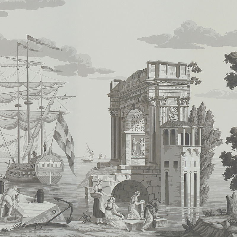 Обои ручная роспись Views of Italy Eau Forte on scenic paper Обои ручная роспись Views of Italy Eau Forte on scenic paper в Брянске | Loft Concept