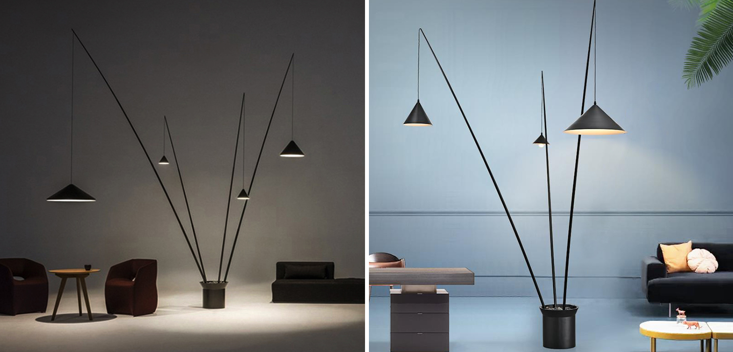 Торшер North 3 плафона - фото