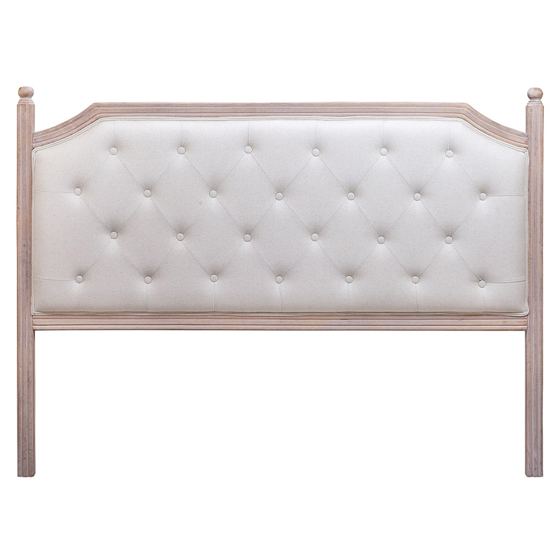 Изголовье кровати бежевое с мягкой обивкой из льна Emma Headboard Бежевый Коричневый Изголовье кровати бежевое с мягкой обивкой из льна Emma Headboard Бежевый Коричневый в Брянске | Loft Concept