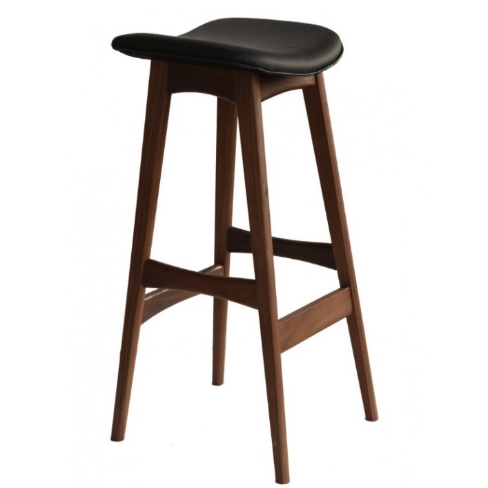 Стул Johannes Andersen Allegra Bar Stool Черный Коричневый Стул Johannes Andersen Allegra Bar Stool Черный Коричневый в Брянске | Loft Concept