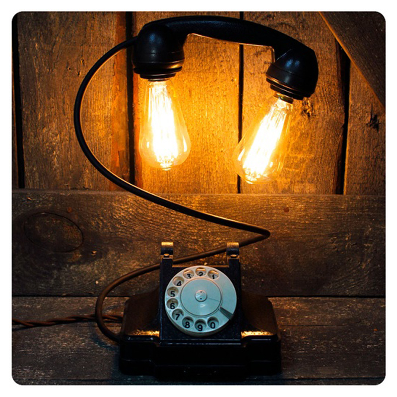 Настольная лампа Soviet Telephone II Черный Настольная лампа Soviet Telephone II Черный в Брянске | Loft Concept