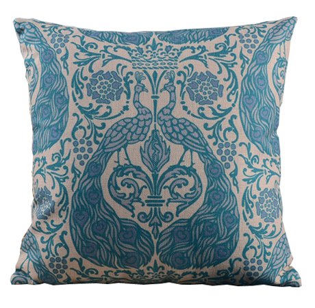 Подушка blue peacock ornament Бирюзовый Подушка blue peacock ornament Бирюзовый в Брянске | Loft Concept