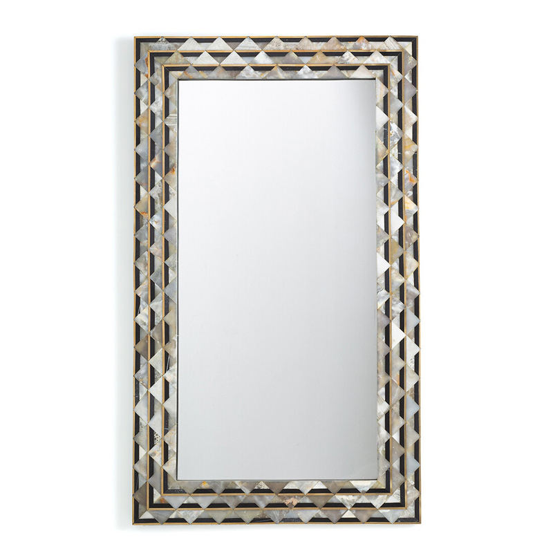 Зеркало Mirror Inlaid Stones Черный Зеркало Mirror Inlaid Stones Черный в Брянске | Loft Concept