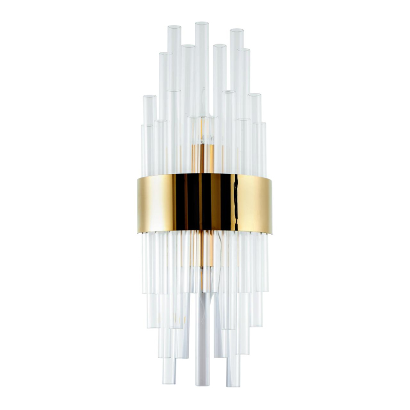 Бра на 2 лампы Flutes Gold Золотой Бра на 2 лампы Flutes Gold Золотой в Брянске | Loft Concept