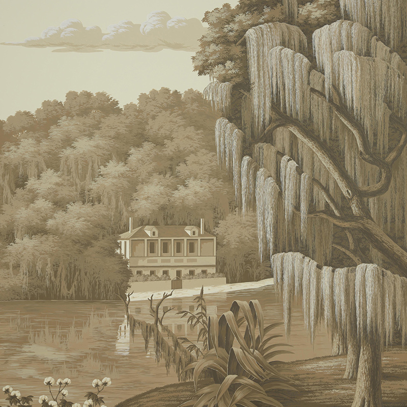 Обои ручная роспись North American River Views Sepia on scenic paper Обои ручная роспись North American River Views Sepia on scenic paper в Брянске | Loft Concept