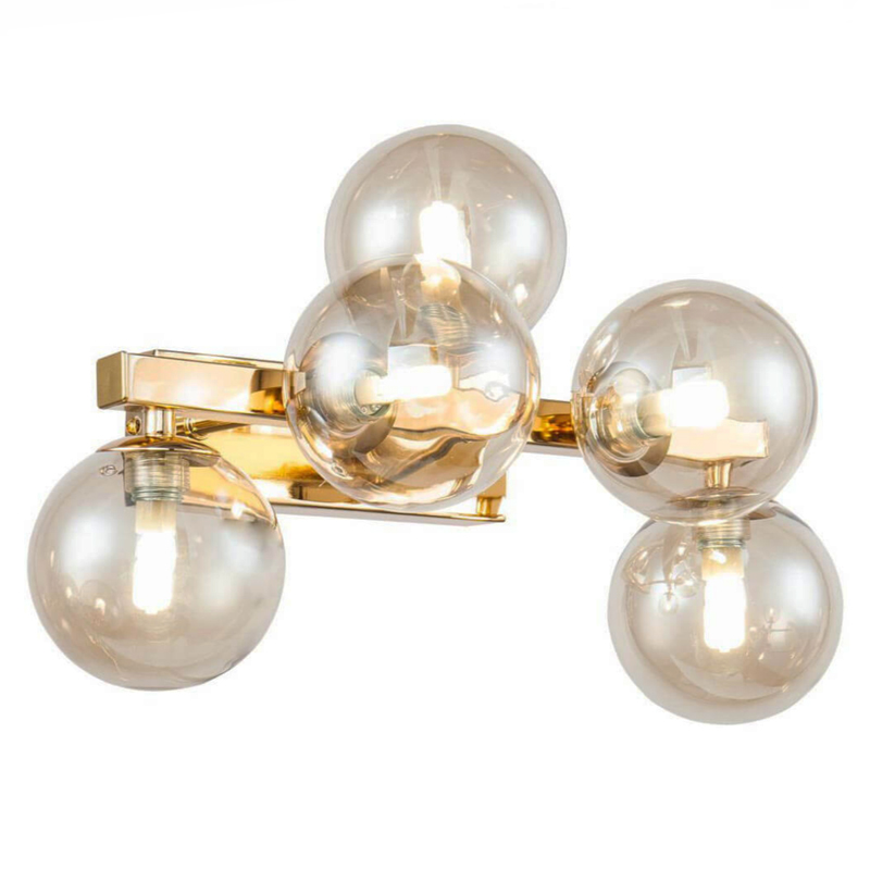 Бра Berries Chandelier Amber 5 Глянцевое золото Янтарь (Amber) Бра Berries Chandelier Amber 5 Глянцевое золото Янтарь (Amber) в Брянске | Loft Concept