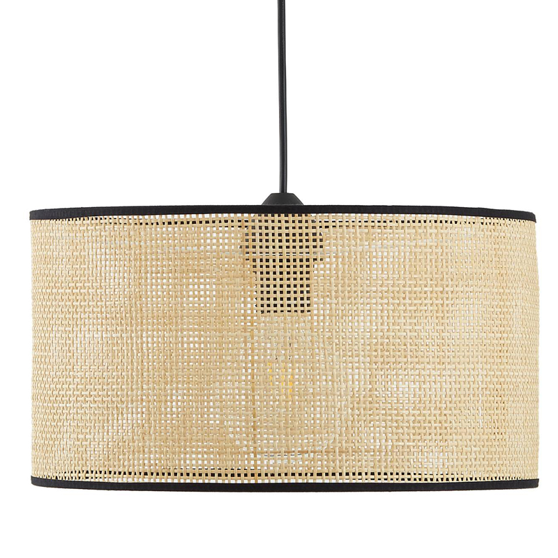 Подвесной светильник Ottar Wicker beige black 40 Бежевый Черный в Брянске | Loft Concept 