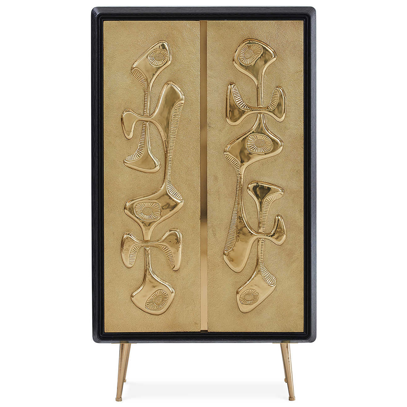 Шкаф Reform Accent Cabinet Золотой Черный Шкаф Reform Accent Cabinet Золотой Черный в Брянске | Loft Concept