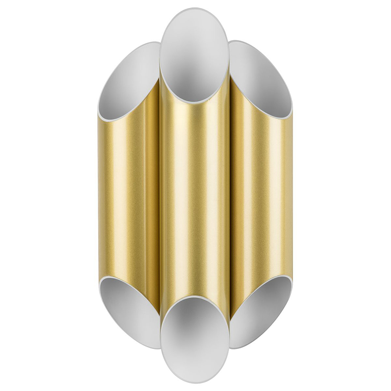 Бра Garbi Trio Gold Pipe Organ Sconce Золотой Белый в Брянске | Loft Concept 