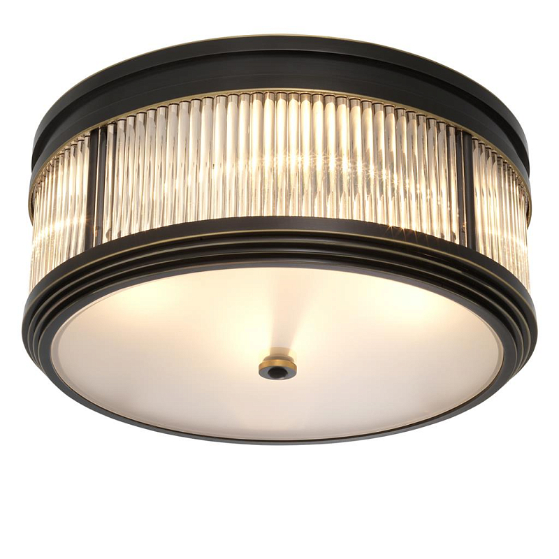 Потолочный светильник Темная бронза Dark bronze Disk Ceiling Lamp Темная бронза Прозрачное Стекло Потолочный светильник Темная бронза Dark bronze Disk Ceiling Lamp Темная бронза Прозрачное Стекло в Брянске | Loft Concept