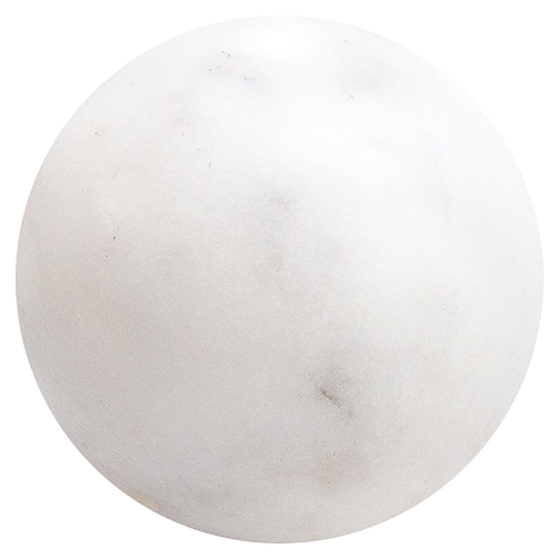 Шар декоративный из натурального камня Мрамор Белый Natural Stone Spheres Белый Мрамор Bianco Шар декоративный из натурального камня Мрамор Белый Natural Stone Spheres Белый Мрамор Bianco в Брянске | Loft Concept