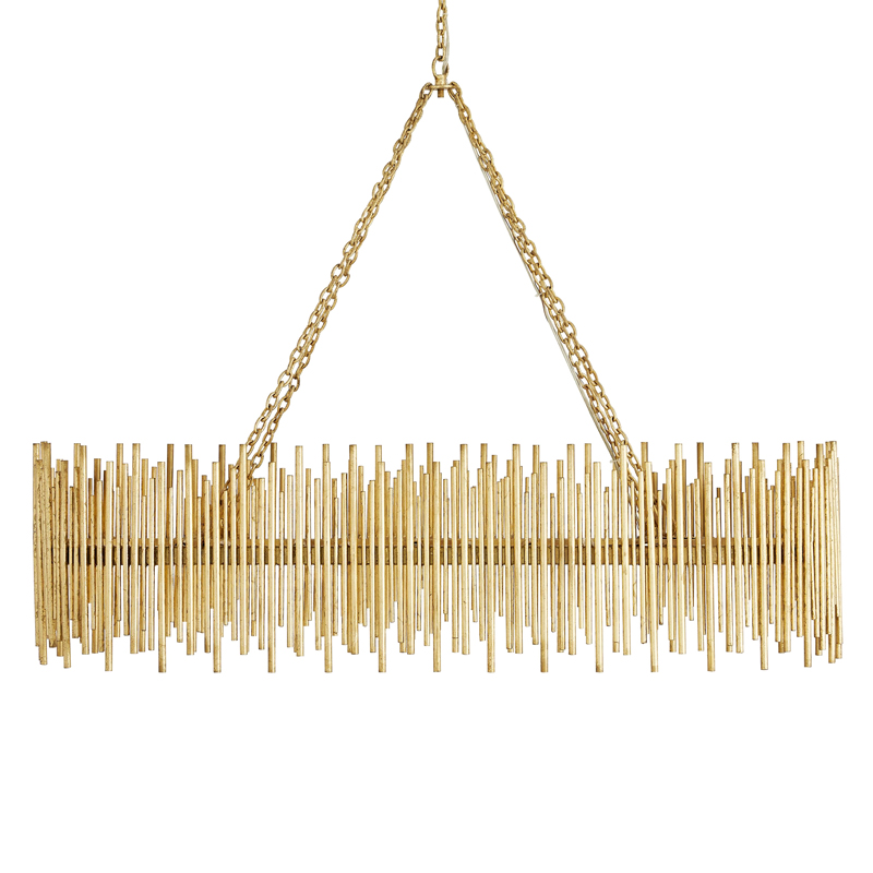 Люстра Arteriors PRESCOTT OVAL CHANDELIER Золотой Люстра Arteriors PRESCOTT OVAL CHANDELIER Золотой в Брянске | Loft Concept