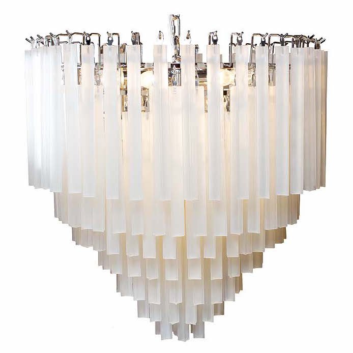 Люстра Odeon Chandelier Round Milk Хром Молочный Люстра Odeon Chandelier Round Milk Хром Молочный в Брянске | Loft Concept