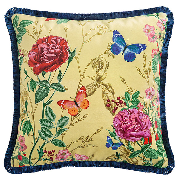Декоративная подушка Flowers and Butterflies Мульти Декоративная подушка Flowers and Butterflies Мульти в Брянске | Loft Concept