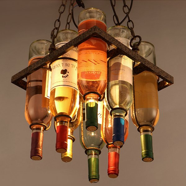 Люстра Bottle Bar Square Коричневый Люстра Bottle Bar Square Коричневый в Брянске | Loft Concept