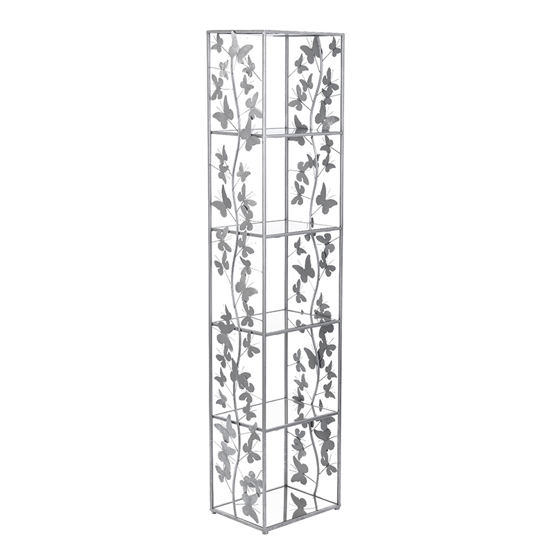 Стеллаж Silver Butterfly Серебряный Стеллаж Silver Butterfly Серебряный в Брянске | Loft Concept