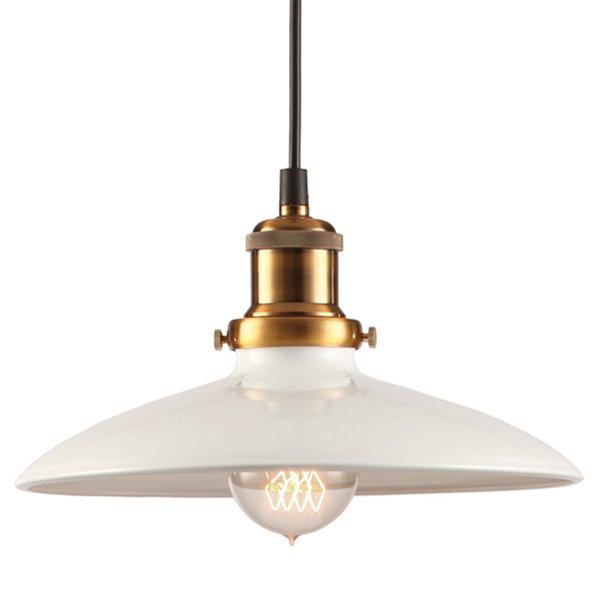 Подвесной светильник Loft Industrial White Bronze Бронза Белый Подвесной светильник Loft Industrial White Bronze Бронза Белый в Брянске | Loft Concept