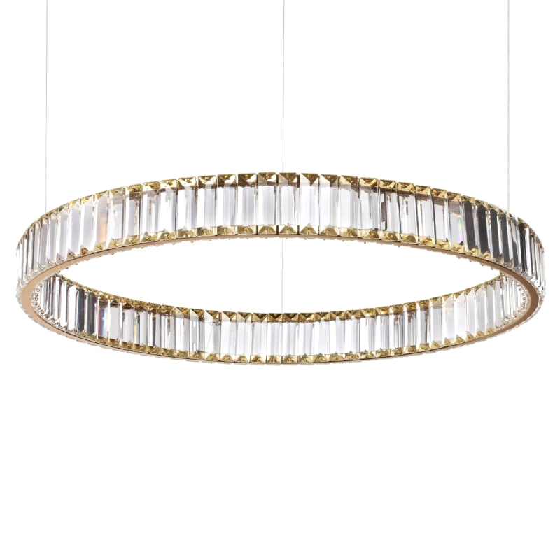 Люстра Хрустальная Ring Horizontal 1 кольцо Золотой Прозрачный Люстра Хрустальная Ring Horizontal 1 кольцо Золотой Прозрачный в Брянске | Loft Concept