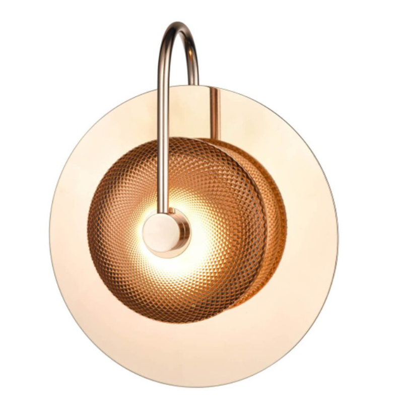 Бра Gold Disk One Mirrored Золотой Зеркало Бра Gold Disk One Mirrored Золотой Зеркало в Брянске | Loft Concept