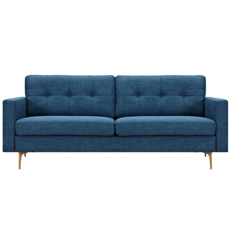 Диван Stone Blue Greta Sofa Диван синий лен Синий Диван Stone Blue Greta Sofa Диван синий лен Синий в Брянске | Loft Concept