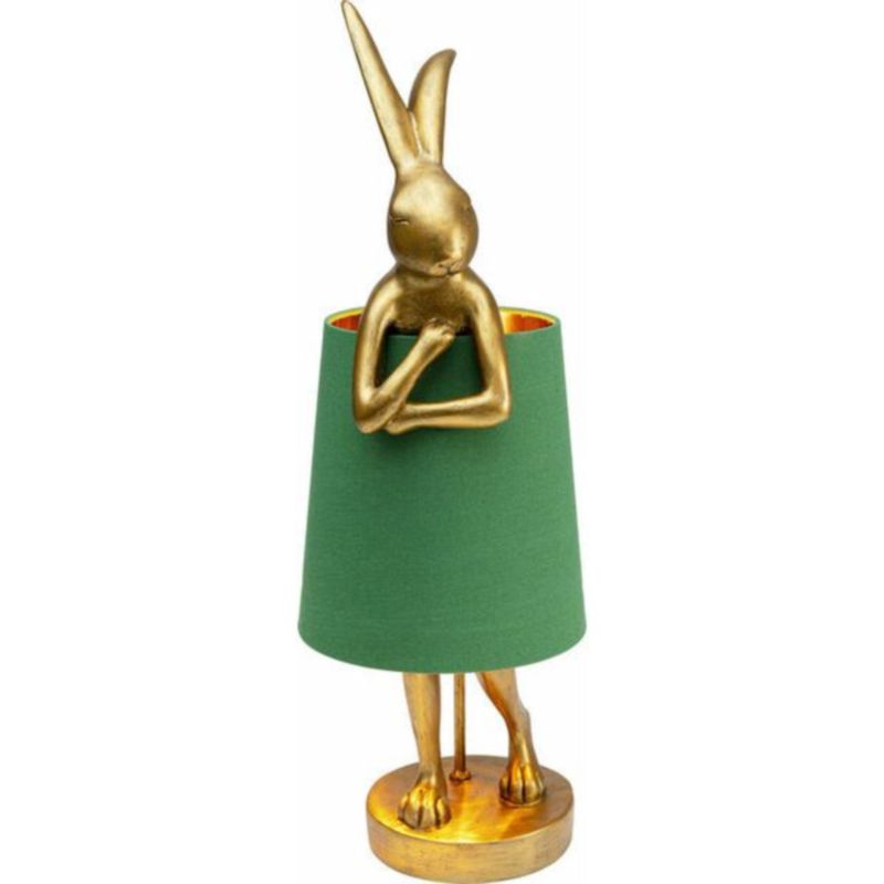 Настольная лампа Golden Hare/ green lampshade Золотой Зеленый Настольная лампа Golden Hare/ green lampshade Золотой Зеленый в Брянске | Loft Concept