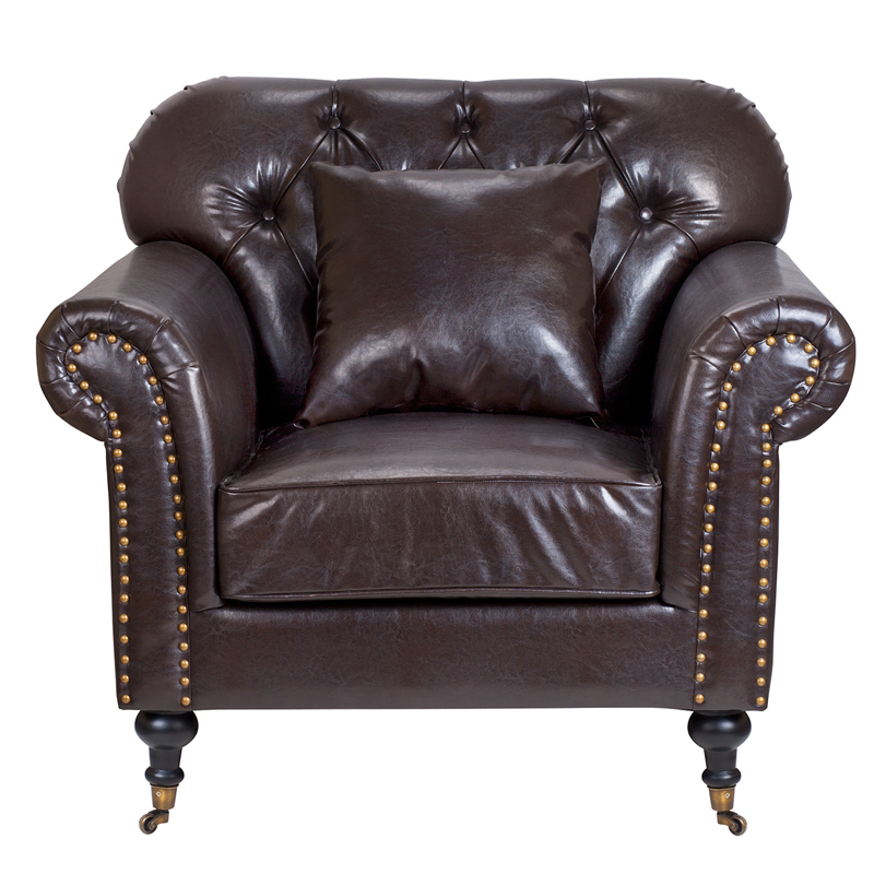 Кресло Taddeo Armchair brown Коричневый Кресло Taddeo Armchair brown Коричневый в Брянске | Loft Concept