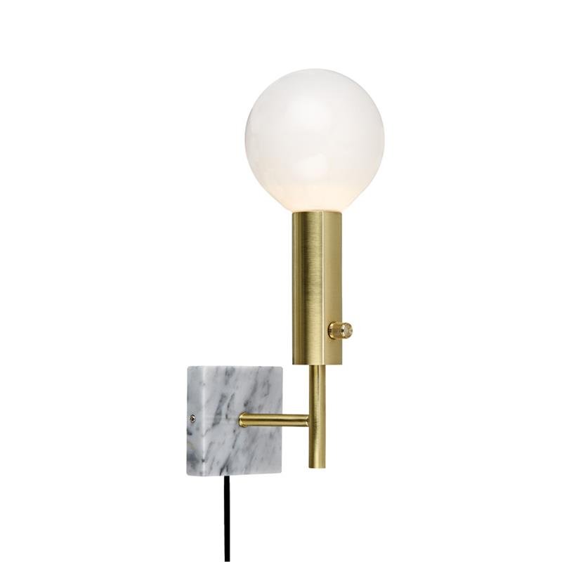 Бра Marble Top Brass Латунь Белый Бра Marble Top Brass Латунь Белый в Брянске | Loft Concept