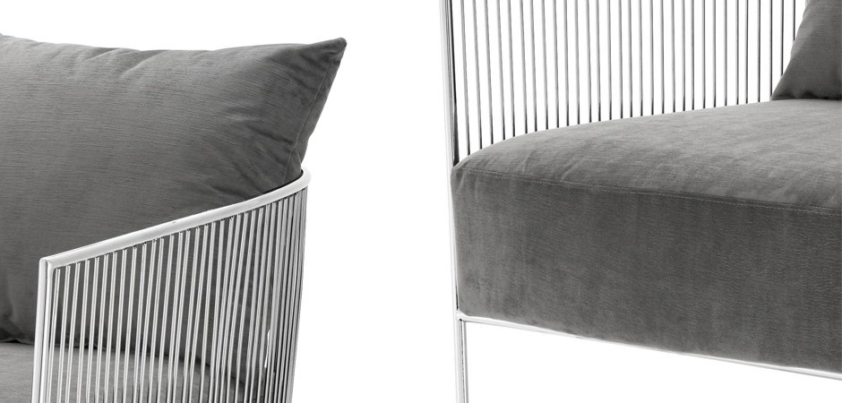 Кресло Eichholtz Chair Knox Stainless Steel Кресло Eichholtz Chair Knox Stainless Steel - Loft-Concept в Брянске