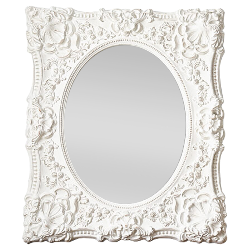 Зеркало Olivares Mirror Белый винтажная патина Зеркало Olivares Mirror Белый винтажная патина в Брянске | Loft Concept